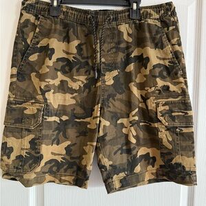Tony Hawk Olive & Tan Camo Cargo Shorts